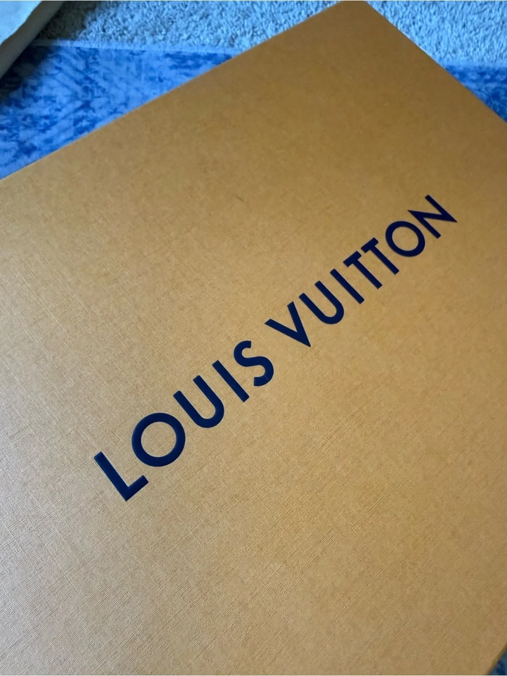 Louis Vuitton Orange and White Gift Box storage LV